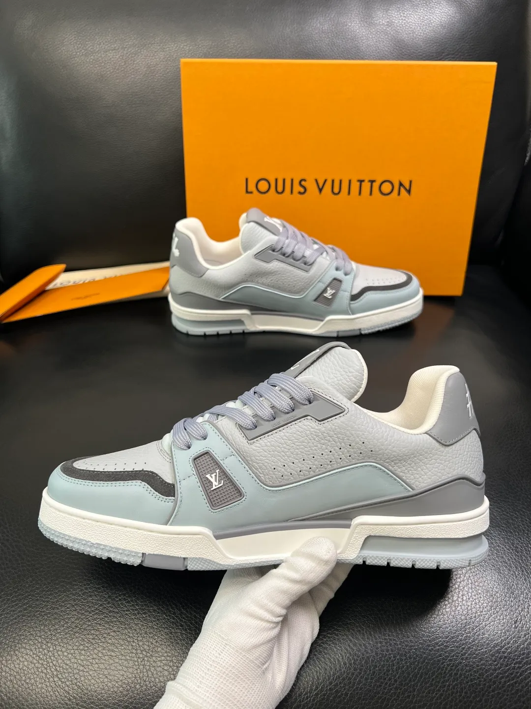 Men's shoes 💰820 Lv high quality top handicrafts Louis Vuitton, counters are equipped with the original factory, the uppers are imported from Italy, high-quality splicing colorful complex crafts, imported cowhide lining is soft and comfortable, soles: original soles specially provided by the original factory, T men's shoes 💰U exclusive movable molded soles are super comfortable, original factory single goods, code number 38-45 (customized 46)